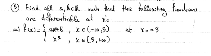 Solved (5) Find all \\( a, b \\in \\mathbb{R} \\) such that | Chegg.com