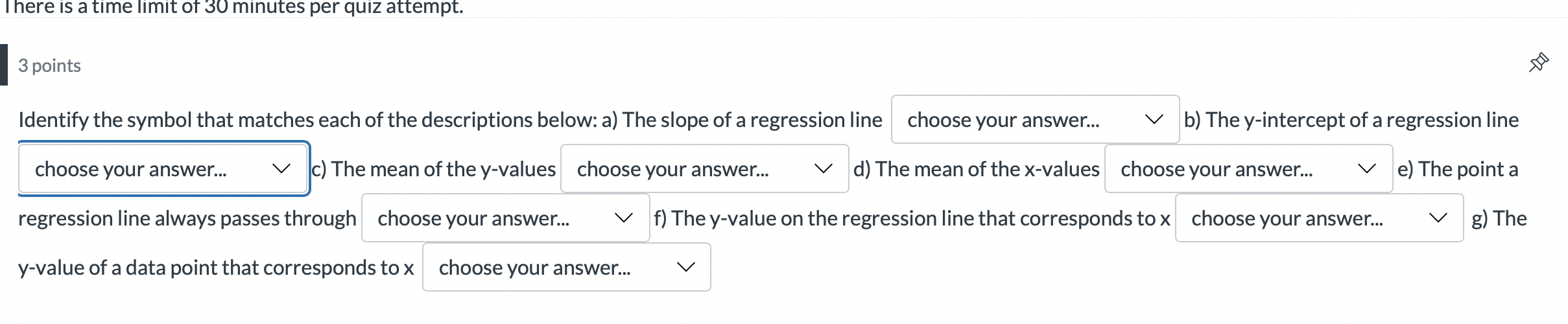 Solved 3 points Identify the symbol that matches each of the | Chegg.com