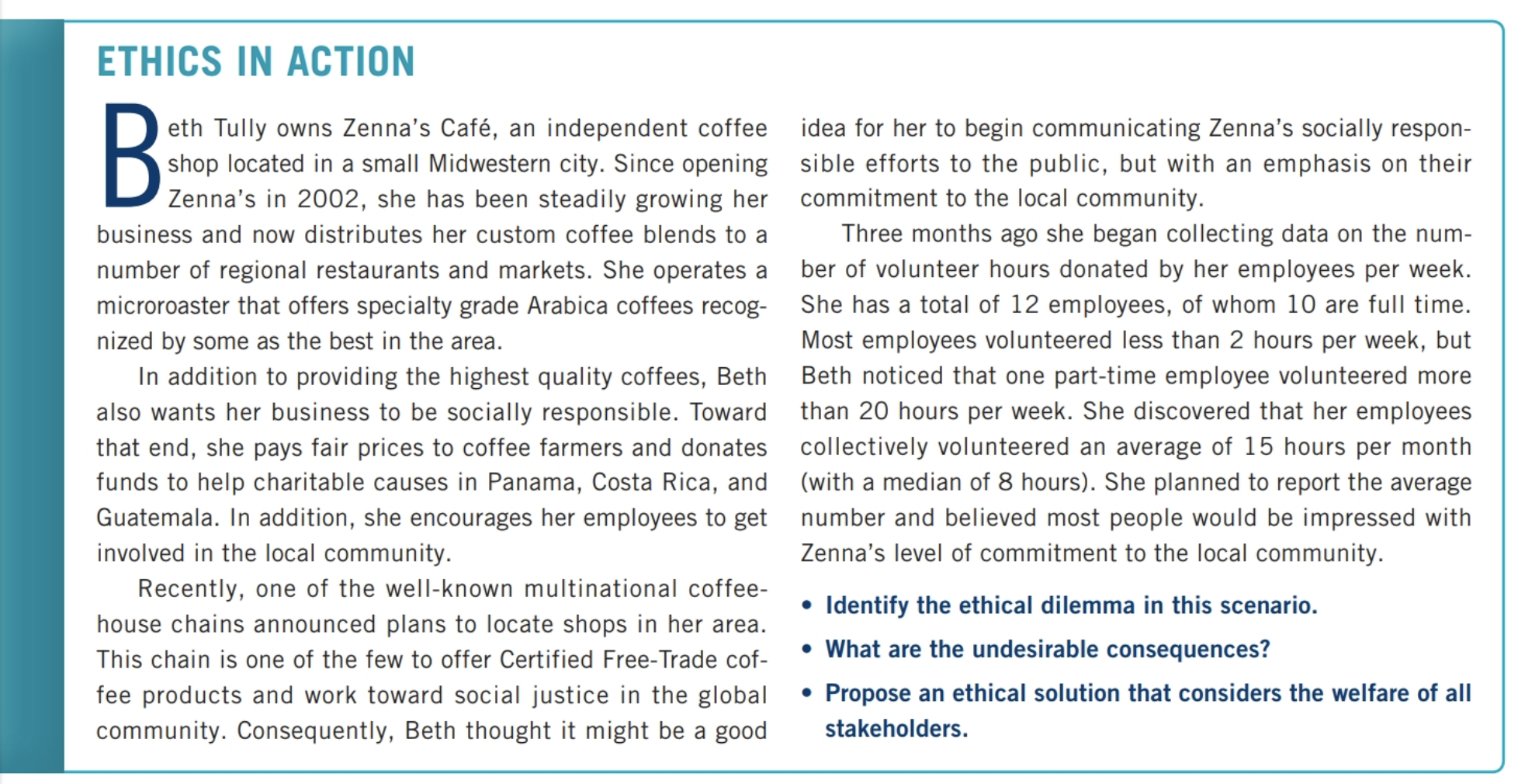 Solved (a) What is the ethical dilemma? (b) What are the | Chegg.com
