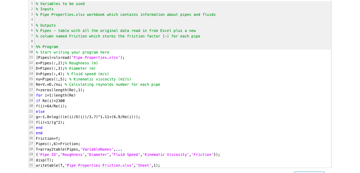 Solved RQ 19 - 34 My Solutions The friction factor is used | Chegg.com