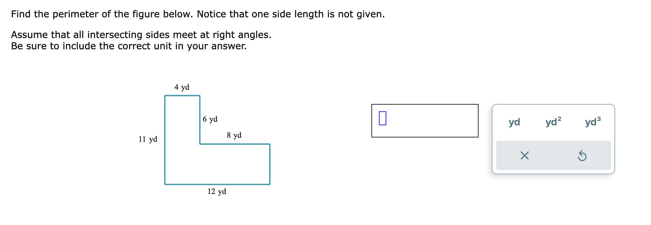 Solved Find The Perimeter Of The Figure Below Notice That Chegg Com   Phpjw6WAm