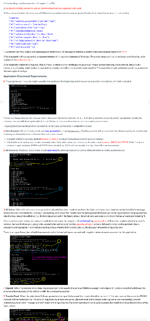 It Is A Simple And Hypothetical Bank Application W Chegg Com