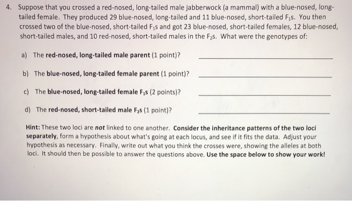 Solved Hi, please help me answer this genetics question I’m | Chegg.com