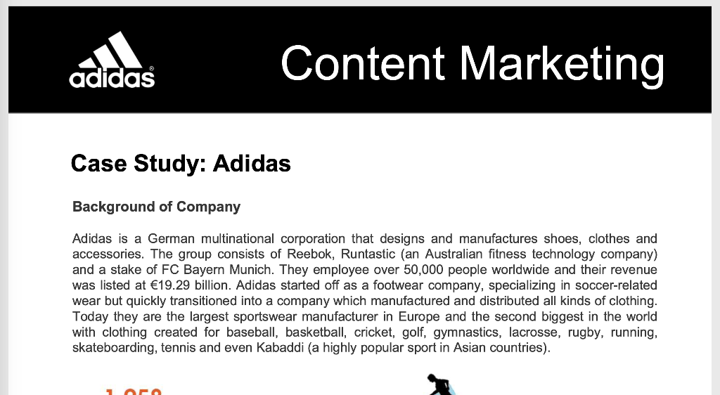 background of adidas company