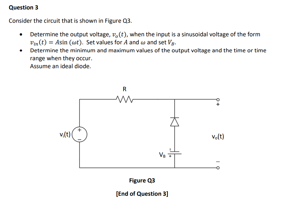 Solved Consider the circuit that is shown in Figure Q3. - | Chegg.com
