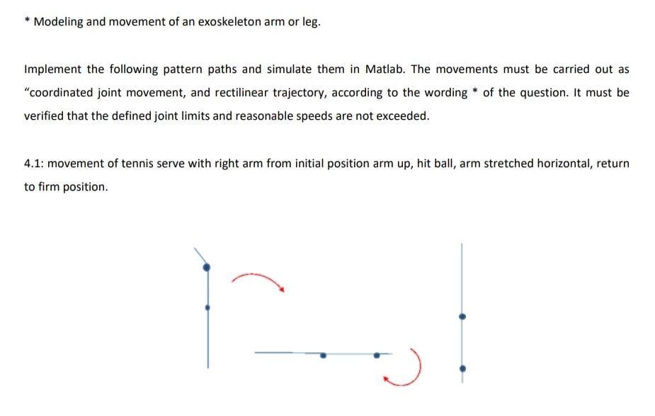Solved Modeling and movement of an exoskeleton arm or leg. | Chegg.com