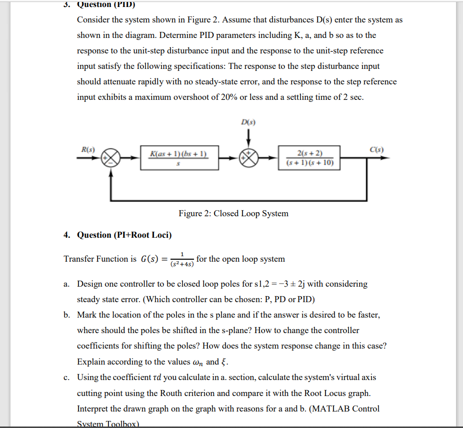 3. Question (PID) Consider The System Shown In Figure | Chegg.com