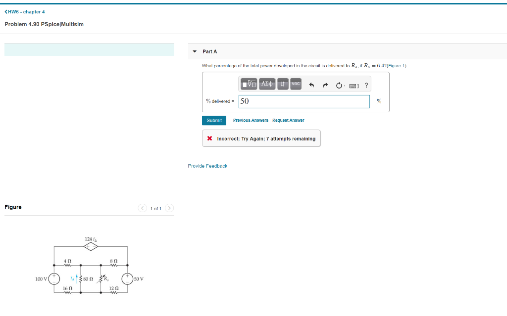 Solved HW6 chapter 4 Problem 4.90 PSpicelMultisim Part A | Chegg.com