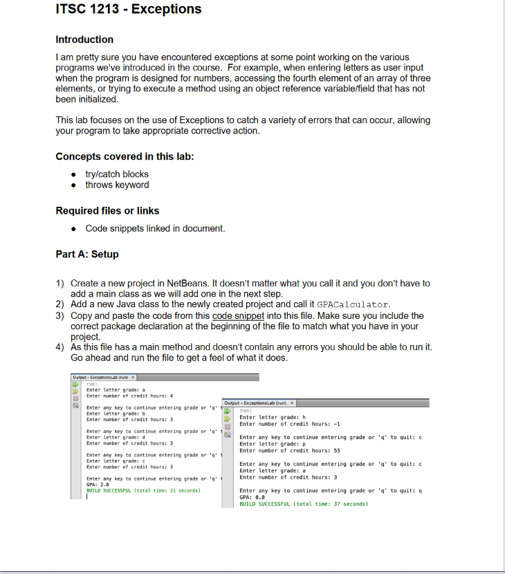 Exception Handling in Java - Part 1 - Simple Snippets