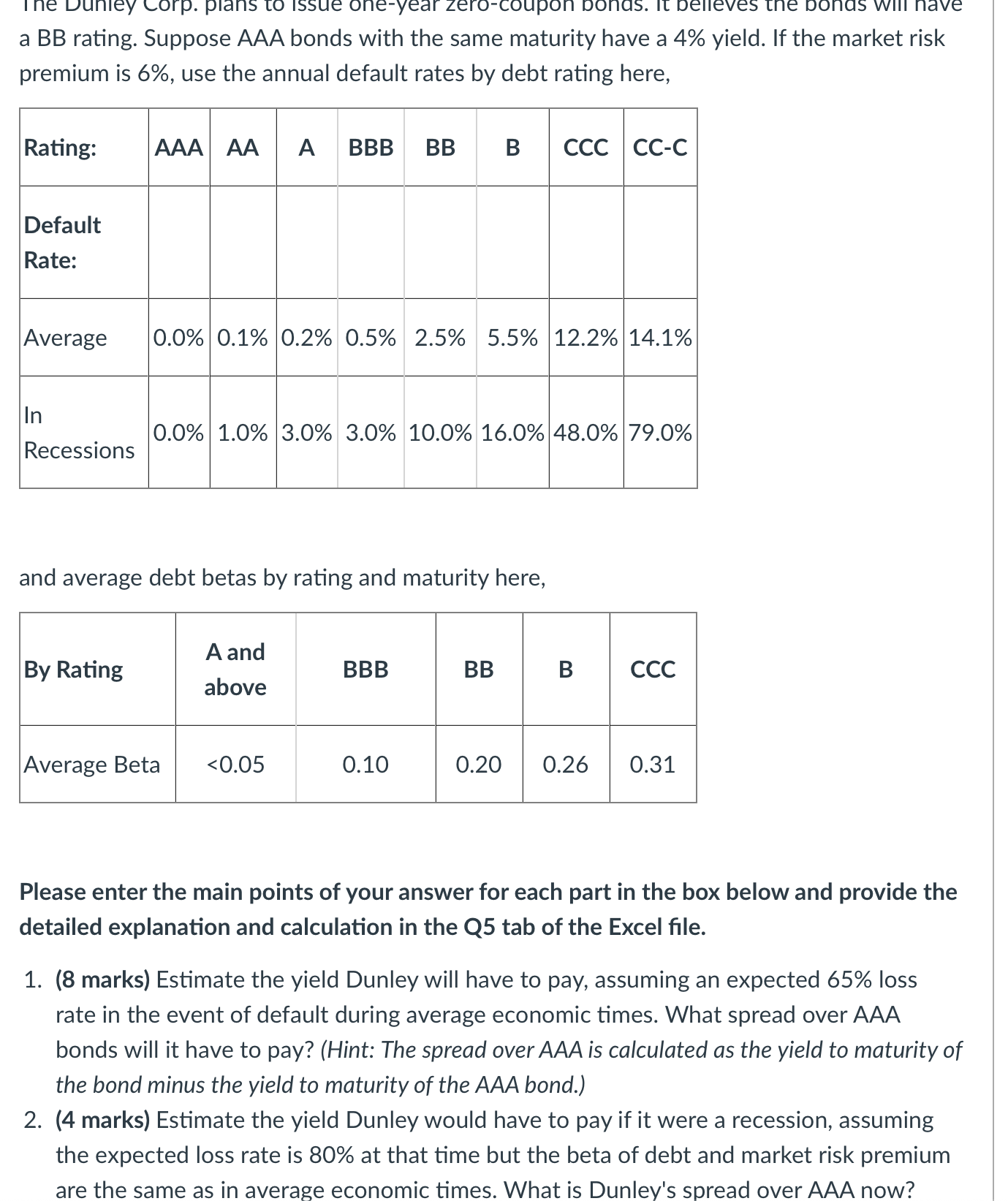 Solved a BB rating. Suppose AAA bonds with the same maturity | Chegg.com