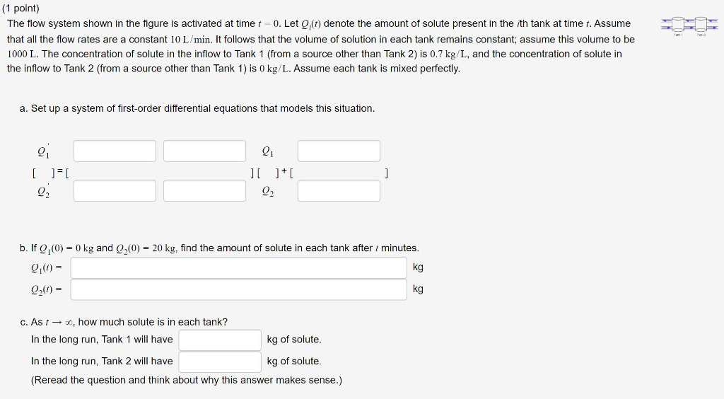 Solved Point The Flow System Shown In The Figure Is Chegg Com