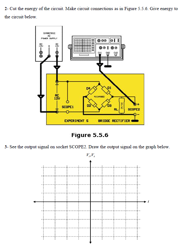 Solved FULL WAVE RECTIFIER Assemble and make the circuit | Chegg.com