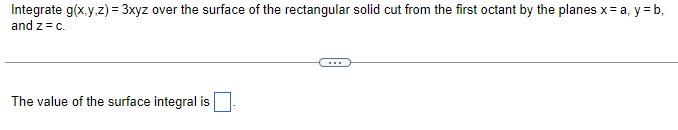 solved-integrate-g-x-y-z-3xyz-over-the-surface-of-the-chegg