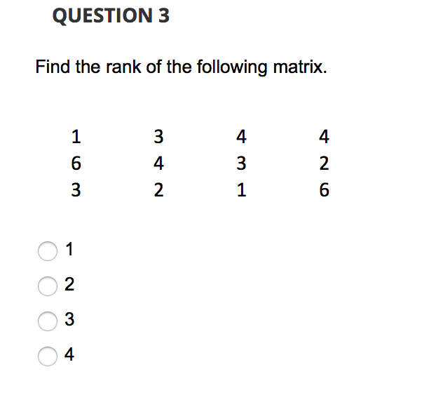 find the rank of matrix 1 2 3 2 4 6