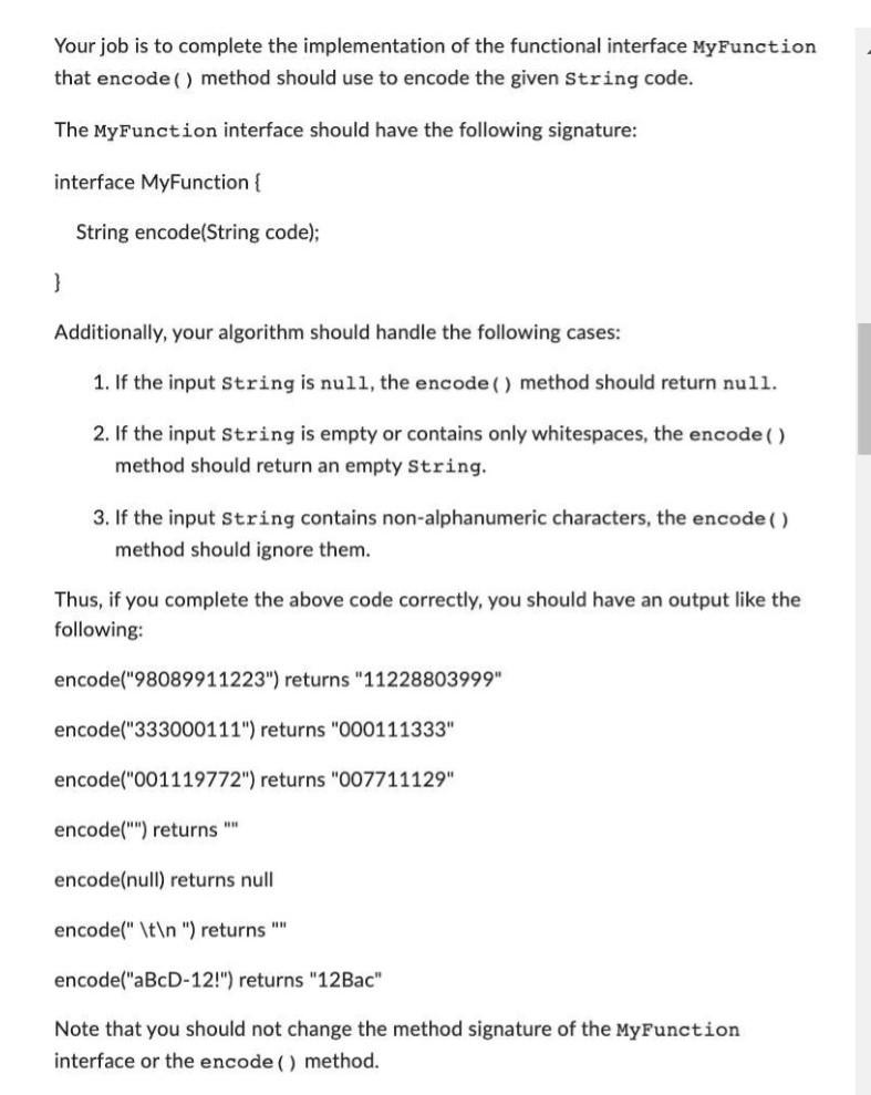 Solved Suppose you have a functional interface like the | Chegg.com