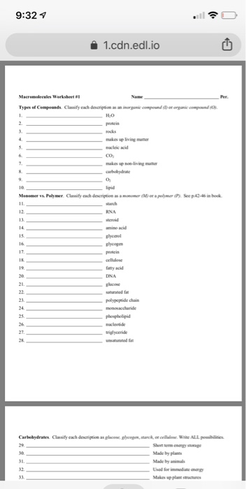 9:32 1.cdn.edl.io Types Of Compounds Claify Each | Chegg.com