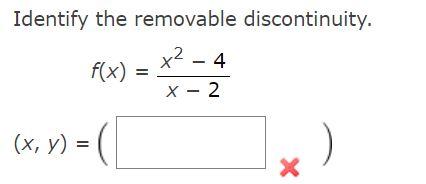 Removable deals discontinuity calculator