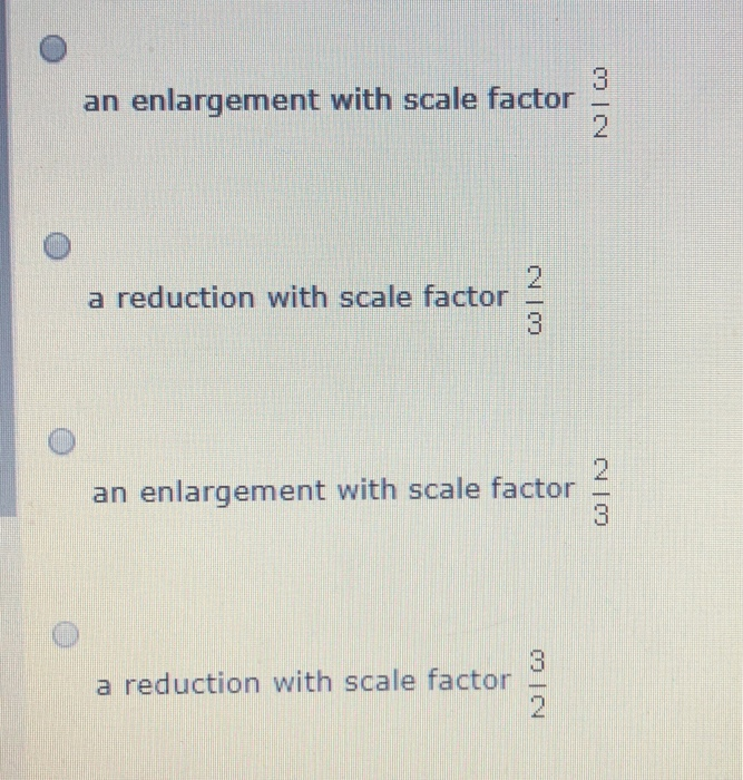 what is the scale factor of the reduction 2 4