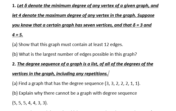 maximum degree of vertex in graph