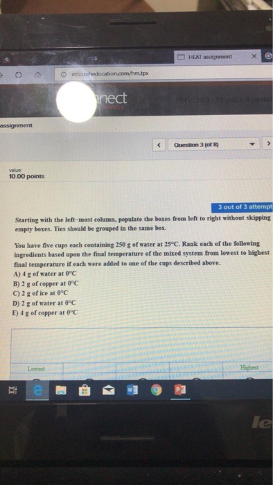 Solved value 10.00 points 3 out of 3 attempt Starting with | Chegg.com