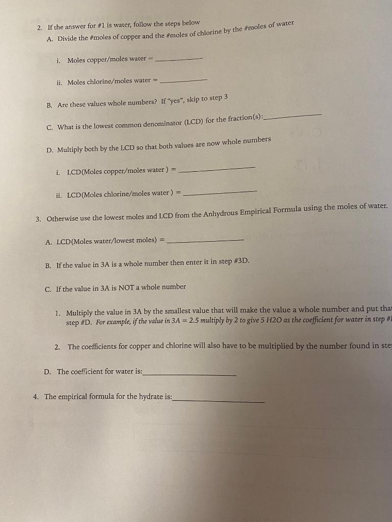 Solved 6. Determine the molar masses of chlorine, copper,