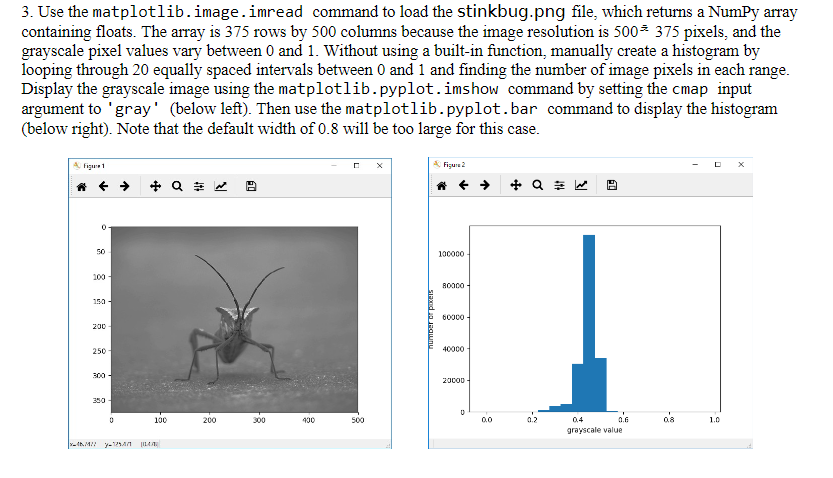 Solved 3. Use the matplotlib.image. imread command to load | Chegg.com