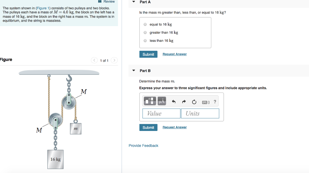 Solved Review Part A The system shown in (Figure 1) consists | Chegg.com