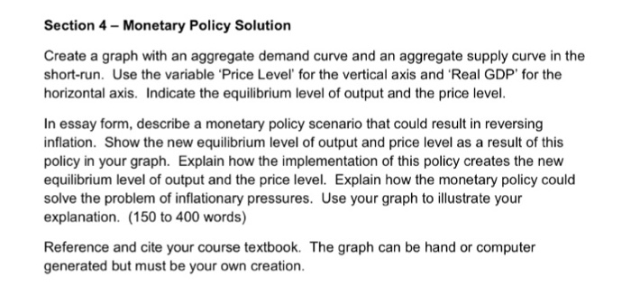 Aggregate demand and aggregate supply essay questions