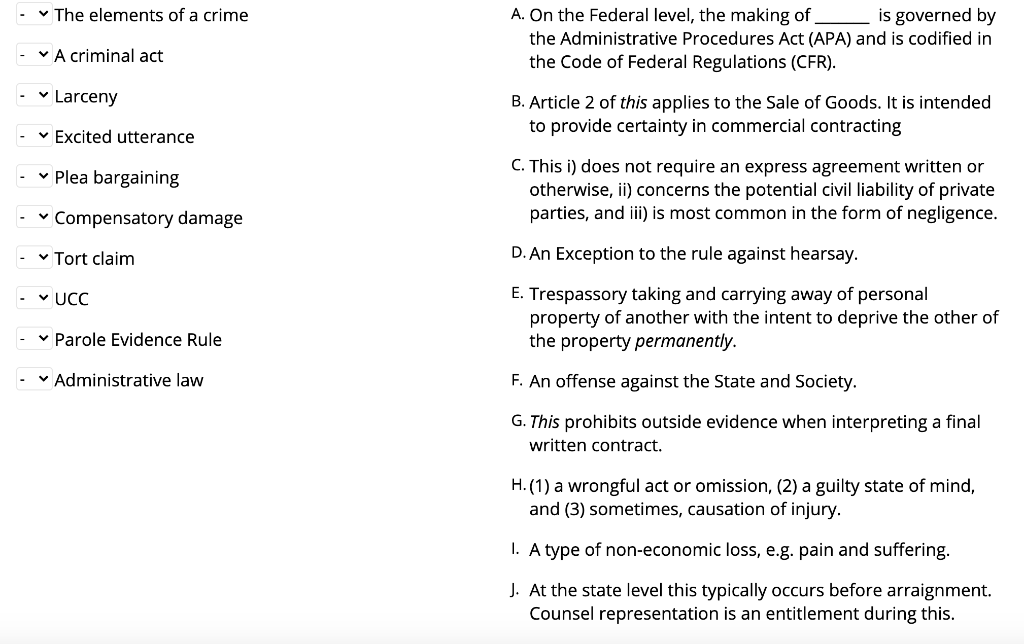 Solved The Elements Of A Crime A. On The Federal Level, The 