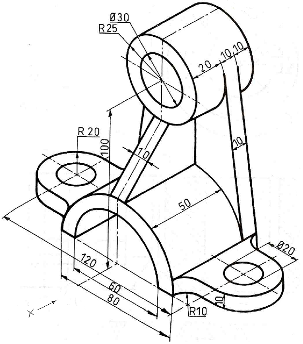 Solved Draw for the Figure shown below using Auto-CAD | Chegg.com