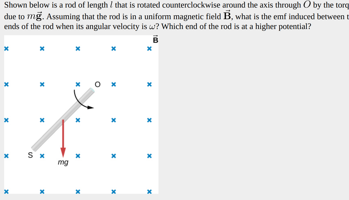 Solved Shown below is a rod of length l that is rotated | Chegg.com
