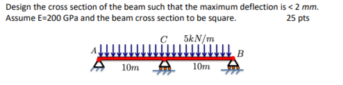 Solved Design the cross section of the beam such that the | Chegg.com