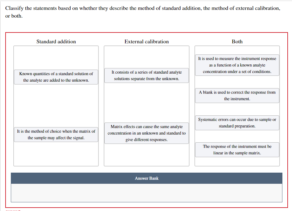 Solved classify the statements based on whether they chegg