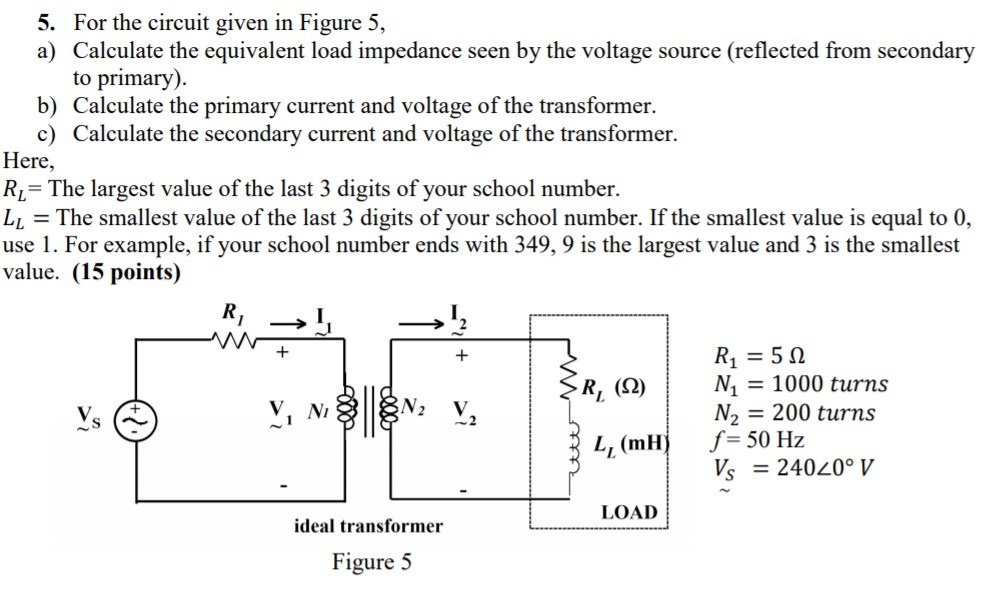 Solved 5 For The Circuit Given In Figure 5 A Calculate Chegg Solved 5 For The Circuit Given In Figure 5 A Calculate Chegg