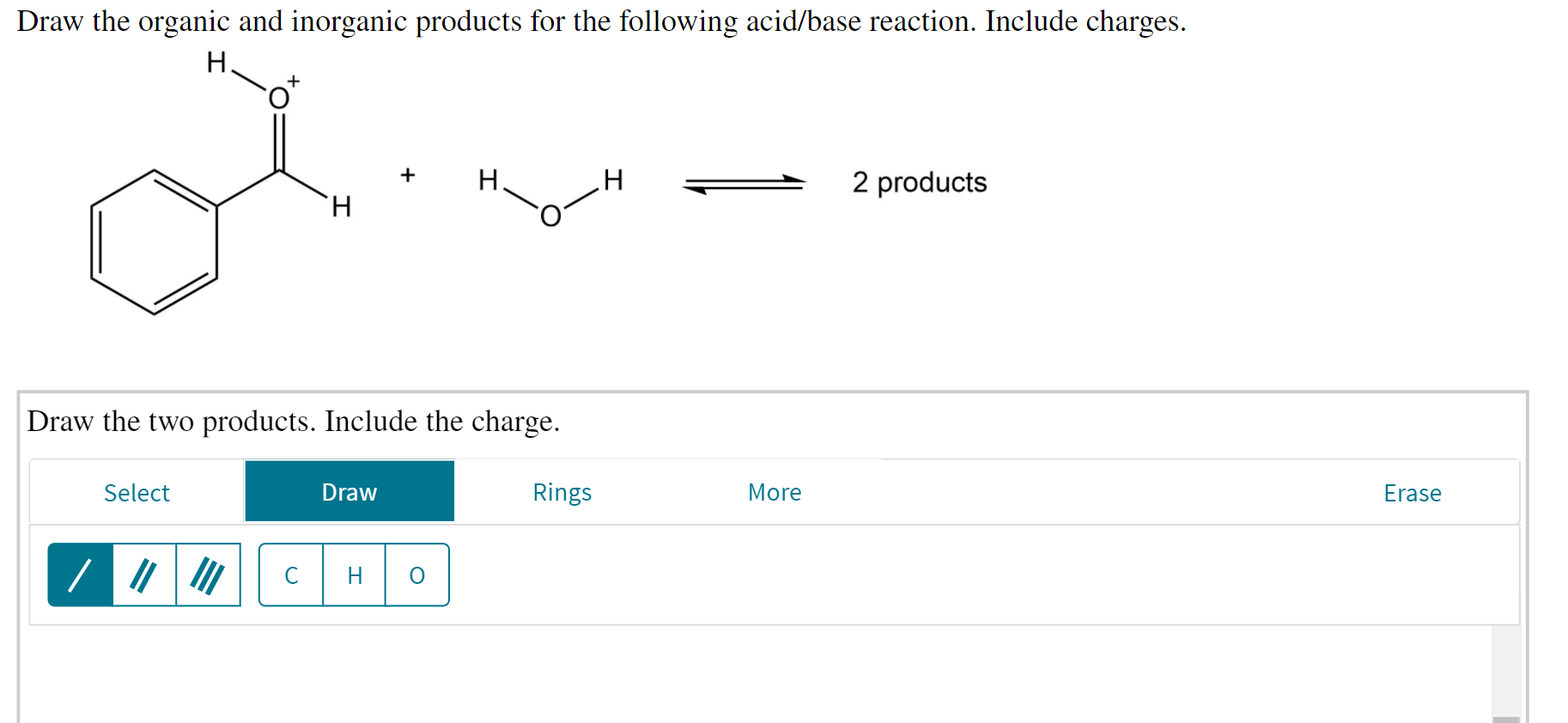 Solved Draw the organic and products for the