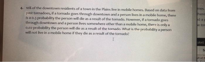 Solved mes. 10% of the downtown residents of a town in the | Chegg.com