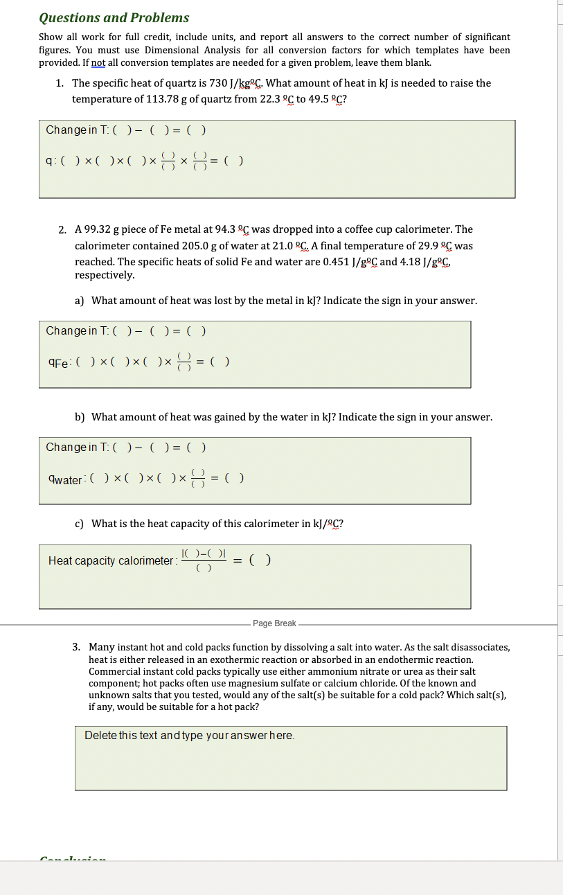 Solved Questions and Problems Show all work for full credit, | Chegg.com