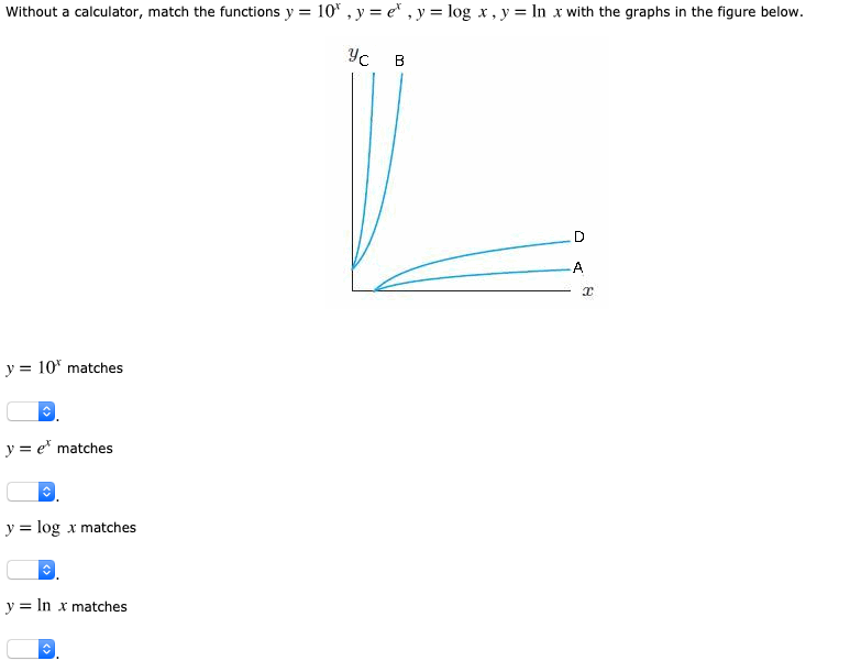 solved-without-a-calculator-match-the-functions-y-10-y-chegg