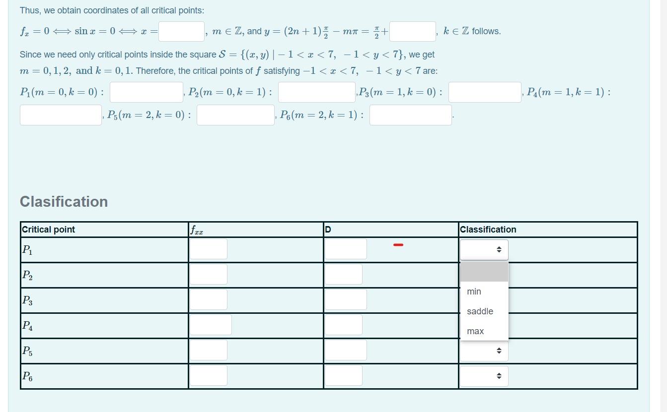 Solved Find and classify all the critical points of the | Chegg.com