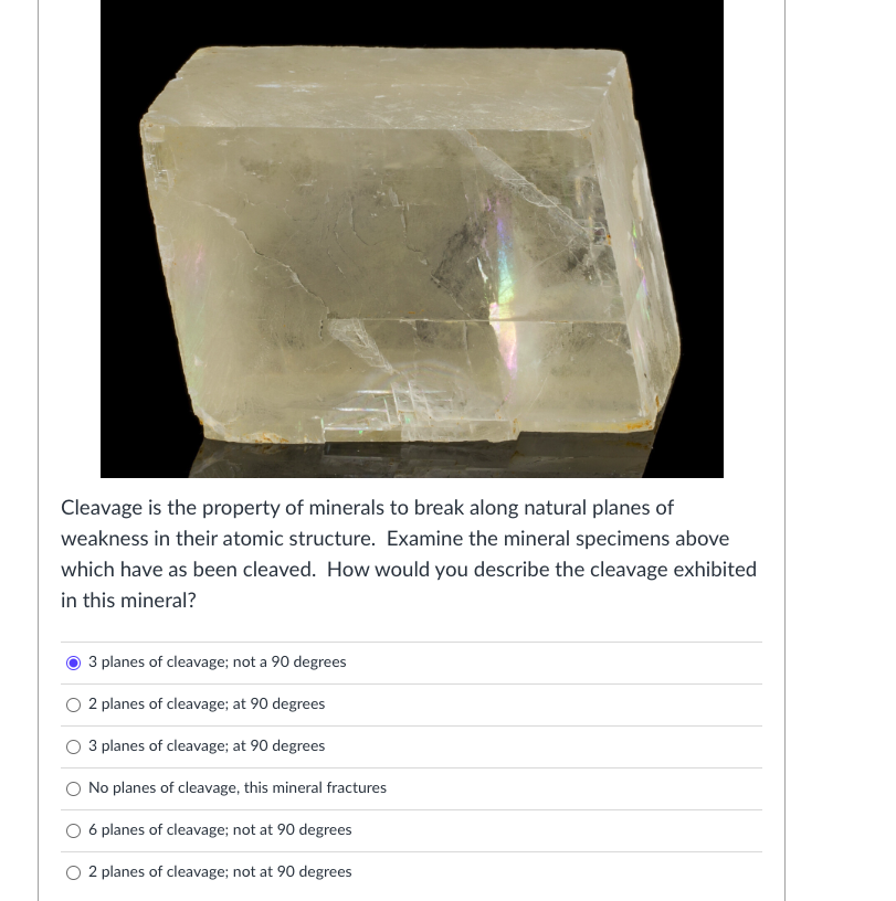 Cleavage of Minerals