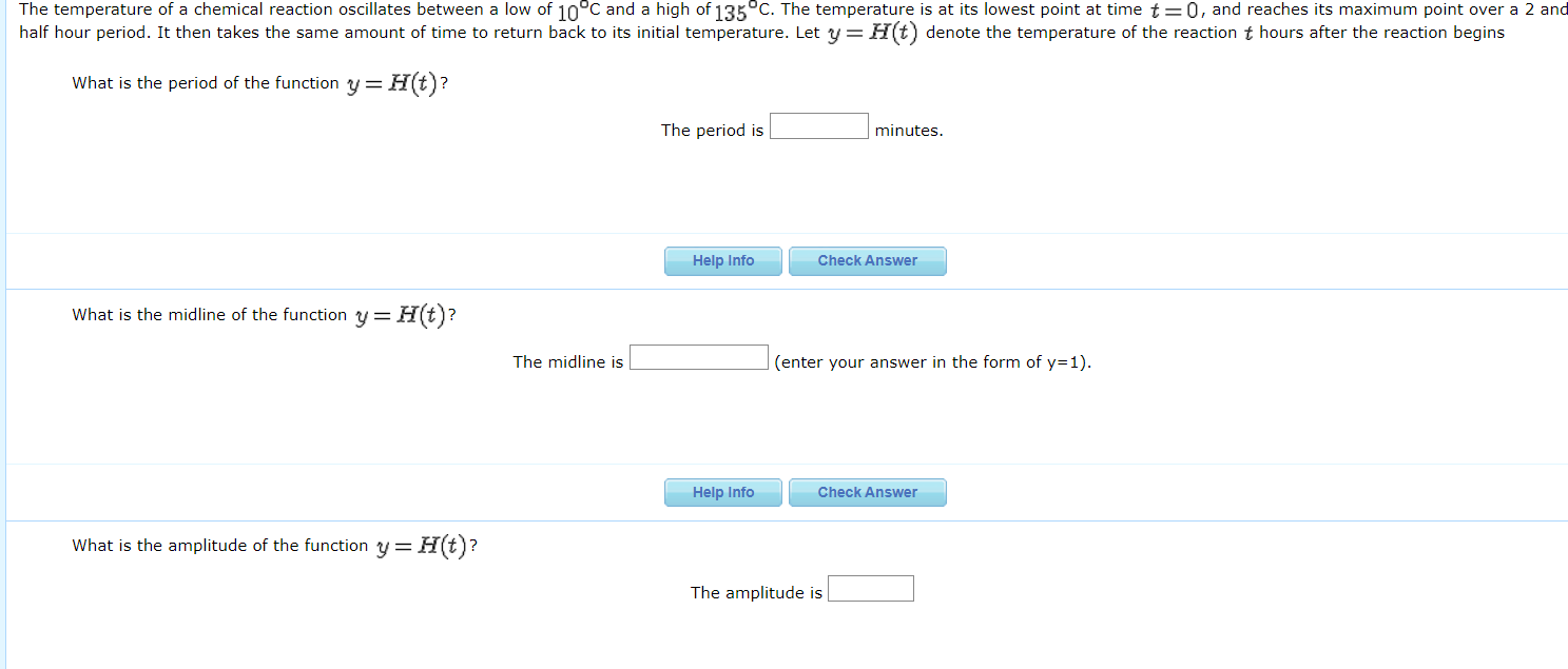 Solved What is the period of the function y=H(t) ? The | Chegg.com
