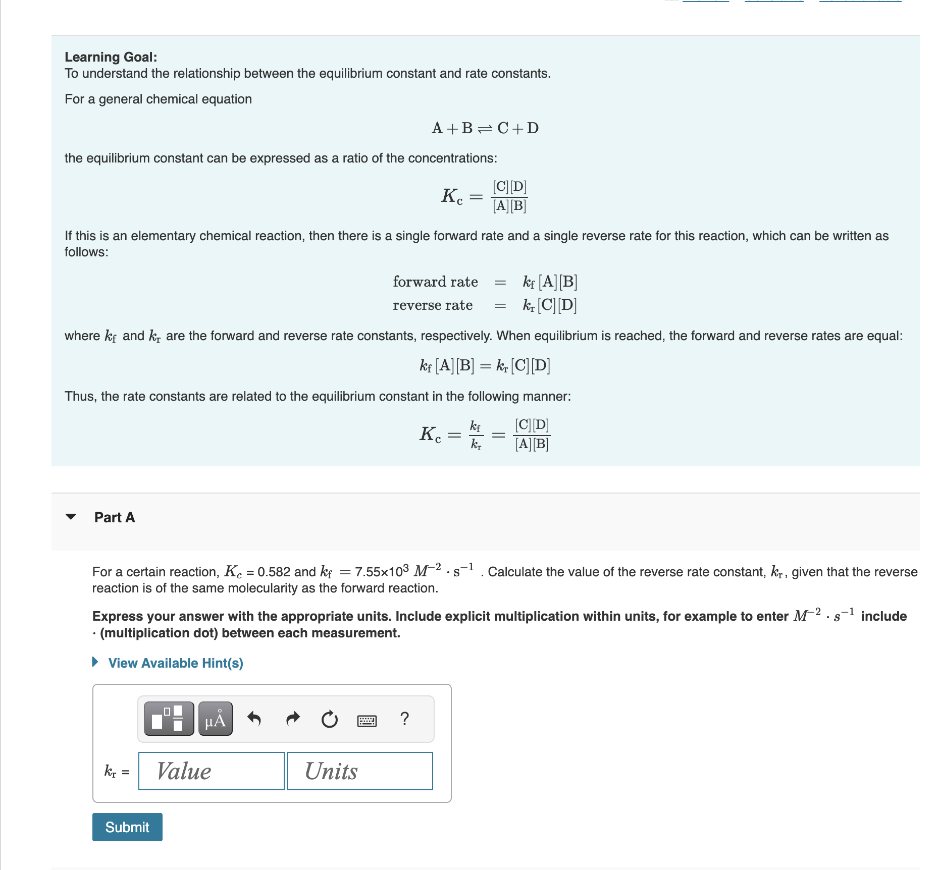 Solved Learning Goal: To understand the relationship between | Chegg.com