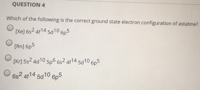 Solved QUESTION 4 Which of the following is the correct | Chegg.com