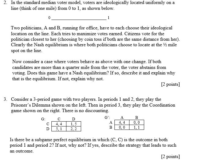 Solved In the standard median voter model, voters are