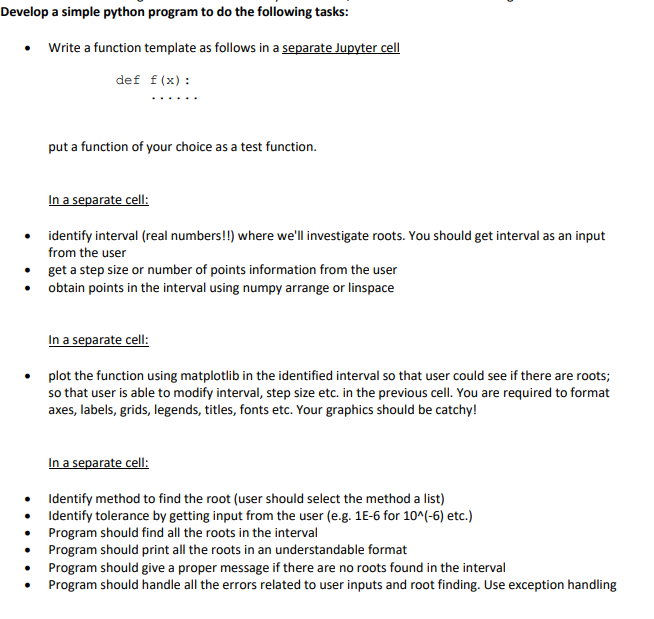 Develop a simple python program to do the following | Chegg.com