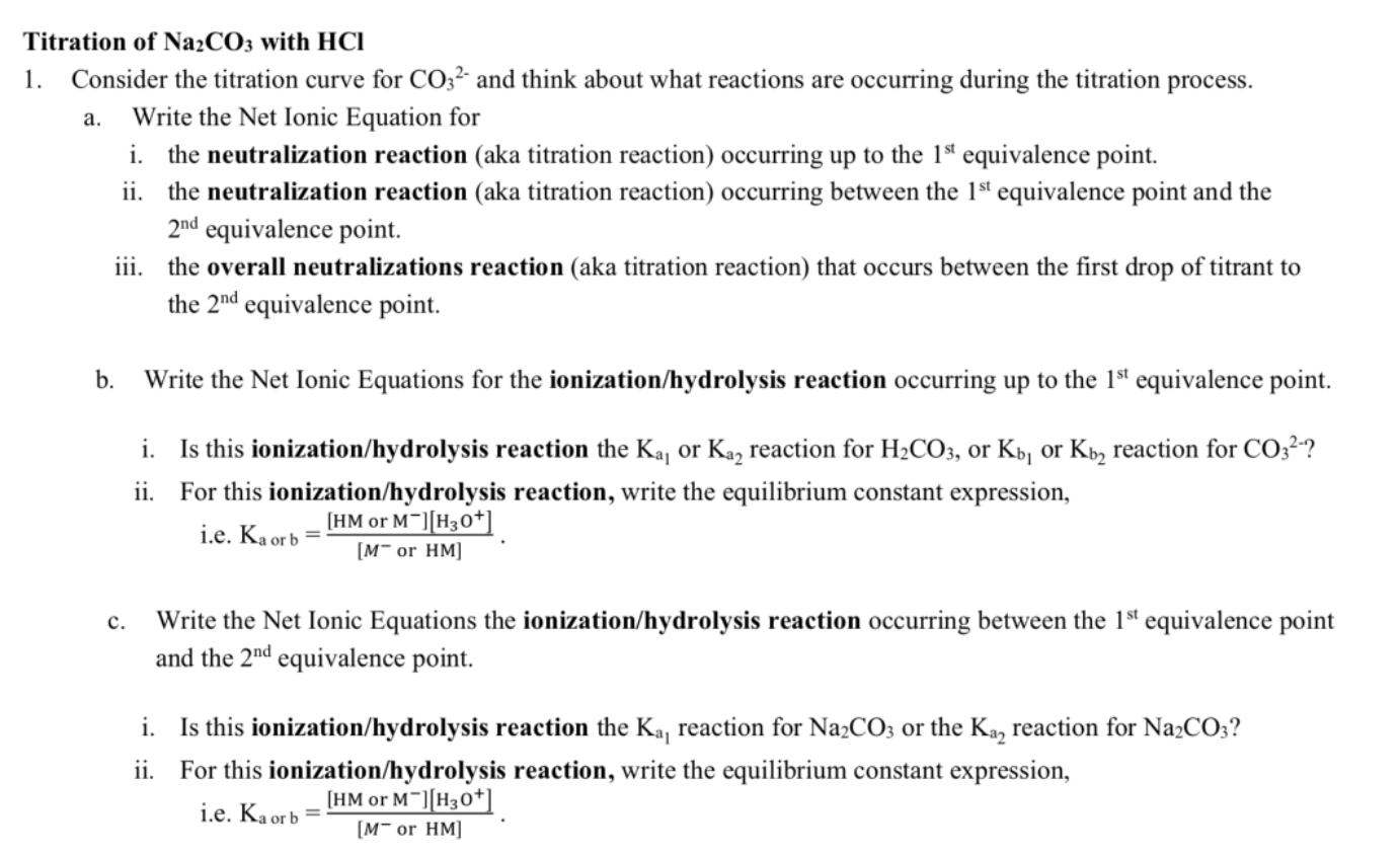 titration experiment class 11 na2co3