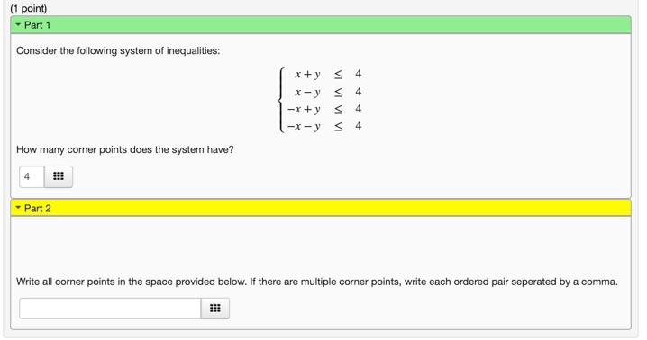Solved 1. Consider the following system of | Chegg.com