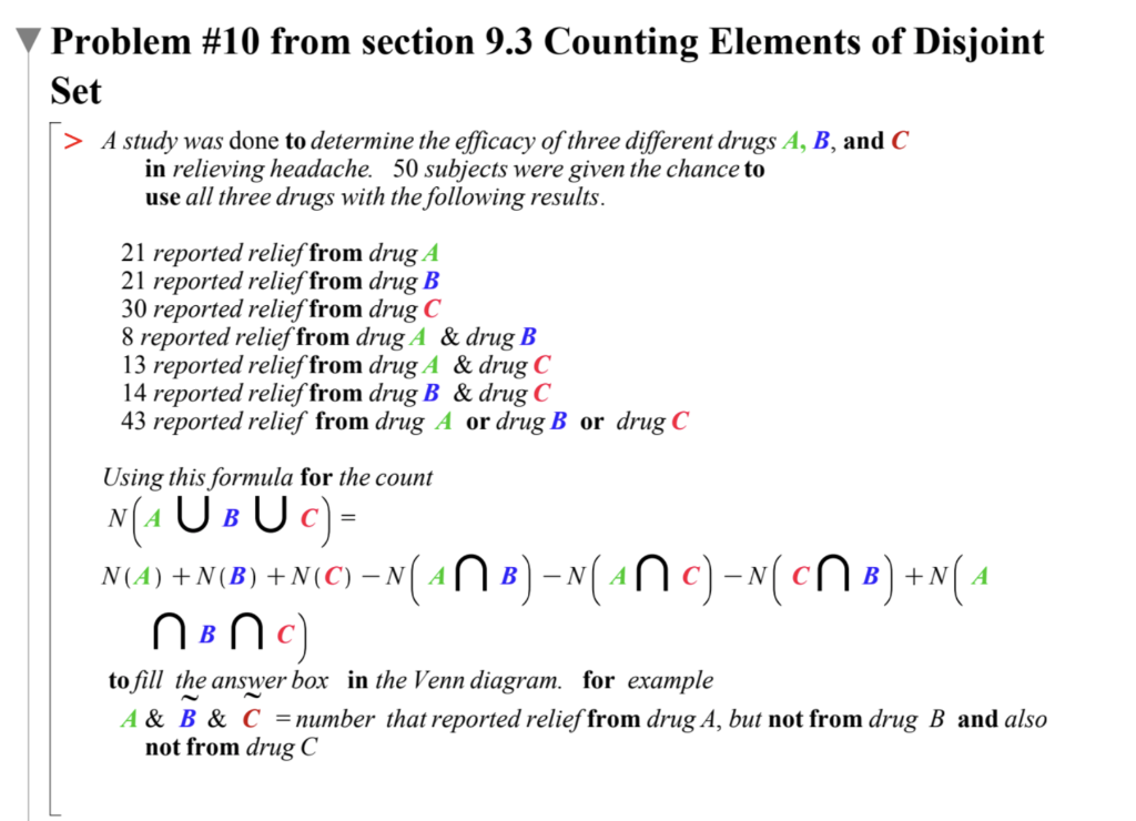 Solved Problem #10 from section 9.3 Counting Elements of | Chegg.com
