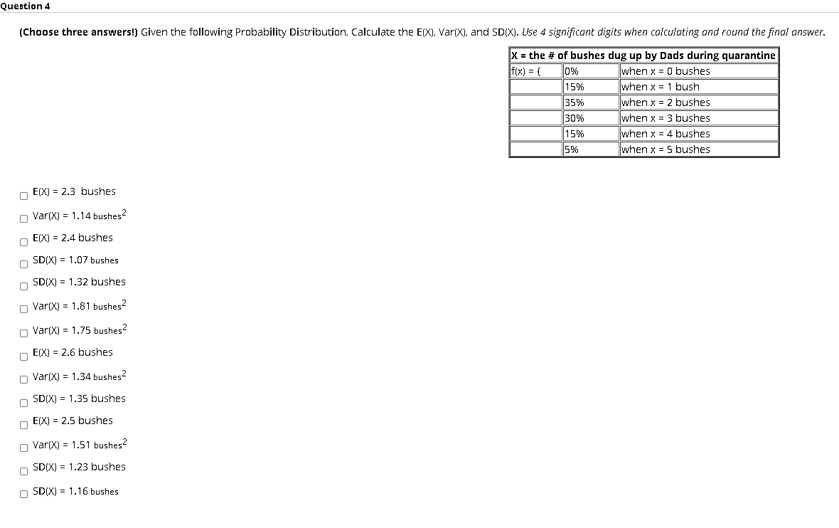 Solved please choose the THREE correct answers.. partial | Chegg.com