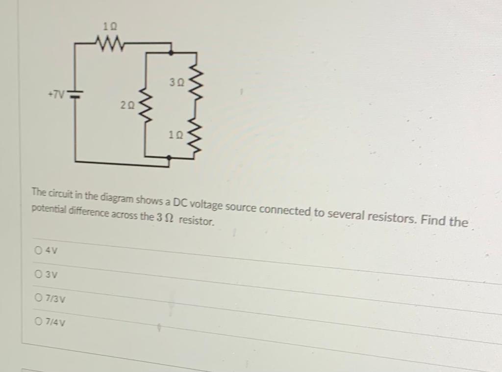 Solved The circuit in the diagram shows a DC voltage source | Chegg.com